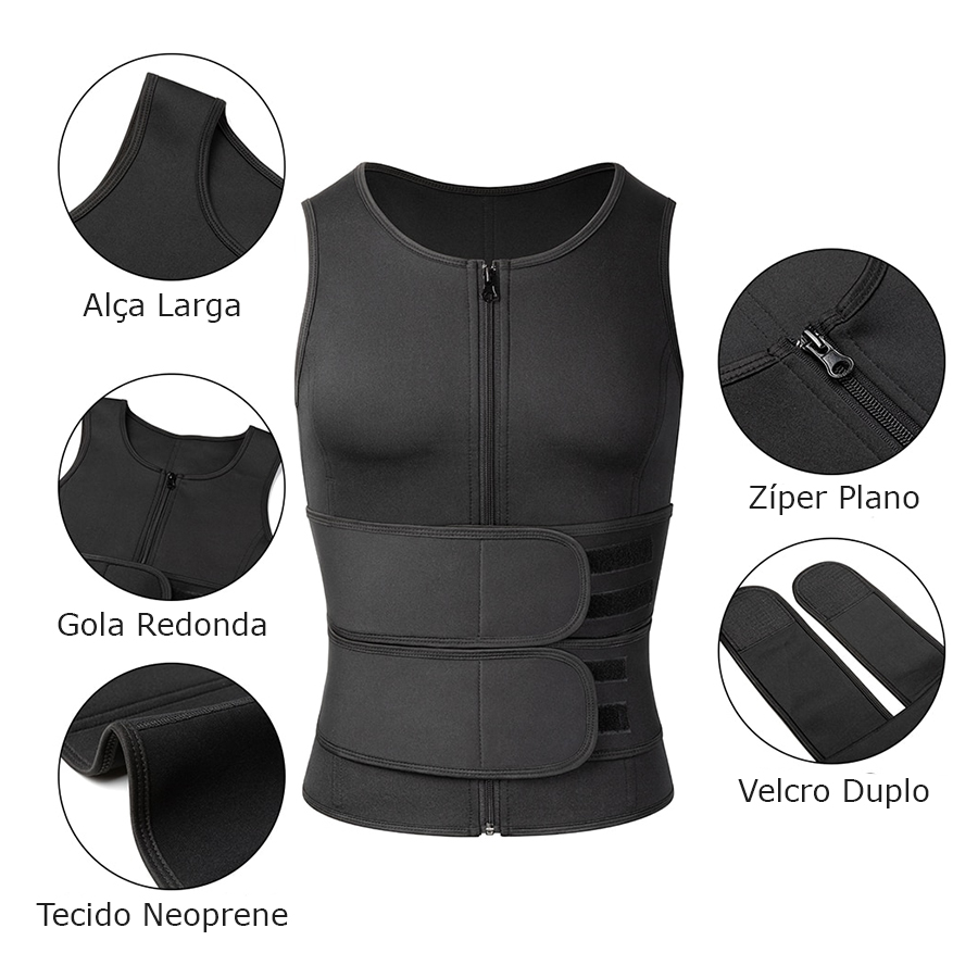 Cinta Modeladora Termica Compressão Abdominal Masc Tam:S - Imagem 4