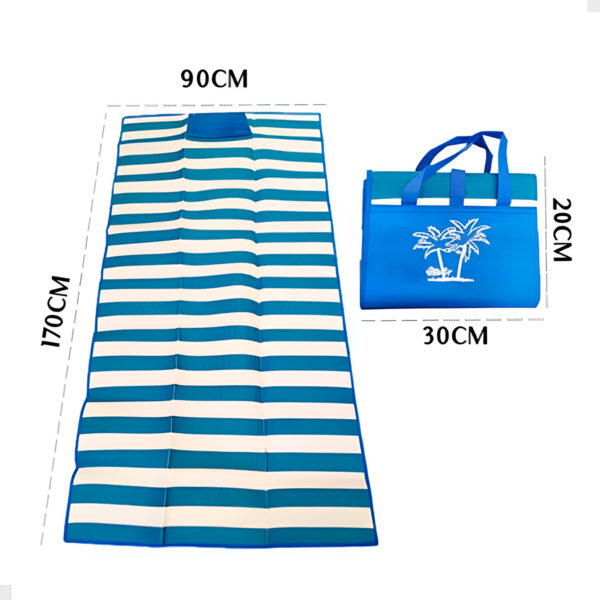 Bolsa e Esteira de Praia Impermeável - Azul - Image 5