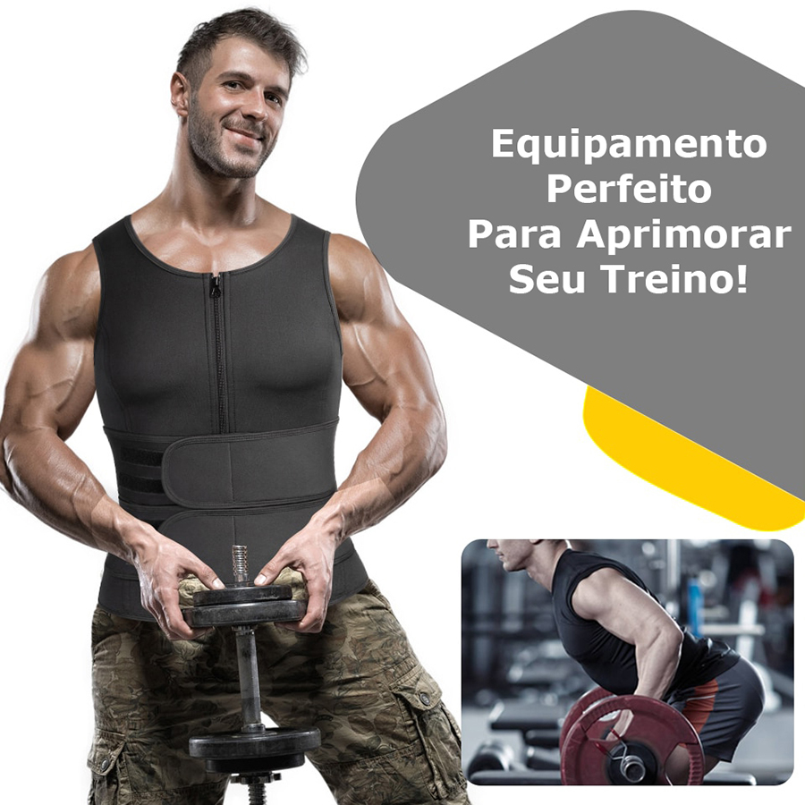 Cinta Modeladora Termica Compressão Abdominal Masc Tam:S - Imagem 3