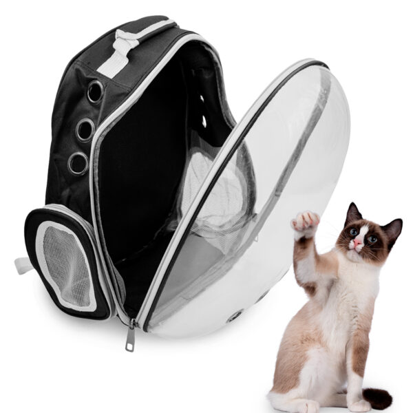 Mochila Pet Visão Panorâmica Passeios Astronauta Cor:Azul - Image 3
