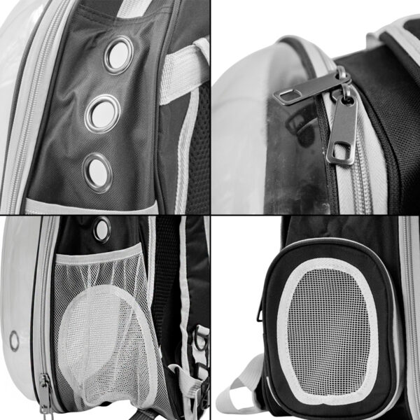 Mochila Pet Visão Panorâmica Passeios Astronauta Cor:Azul - Image 6