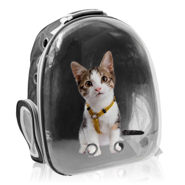 Mochila Pet Visão Panorâmica Passeios Astronauta Cor:Azul - Image 2