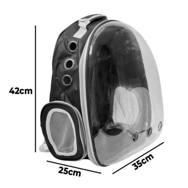 Mochila Pet Visão Panorâmica Passeios Astronauta Cor:Azul - Image 4