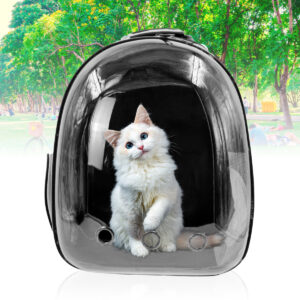 Mochila Pet Visão Panorâmica Passeios Astronauta Cor:Azul