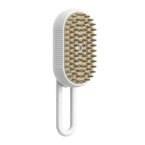 Escova Tira Pelo Vapor Retrátil Pet Usb Recarregável :Branco