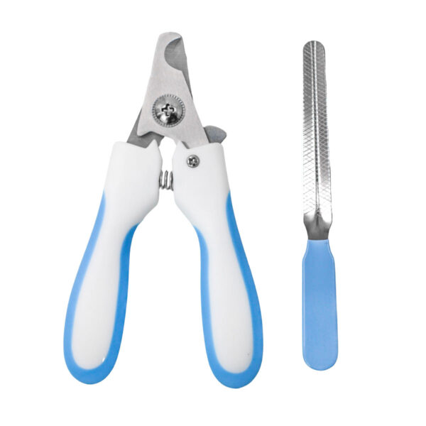 Alicate Pet Tesoura Corte De Unhas Com Lixa Cor:Azul - Image 5