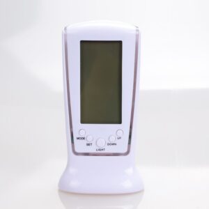 Relogio Digital de Mesa Despertador Calendario Luz Led
