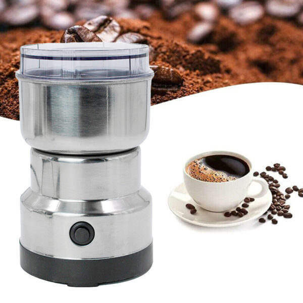 Moedor De Cafe Sementes Eletrico Inox Mini 150W 110v - Imagem 2