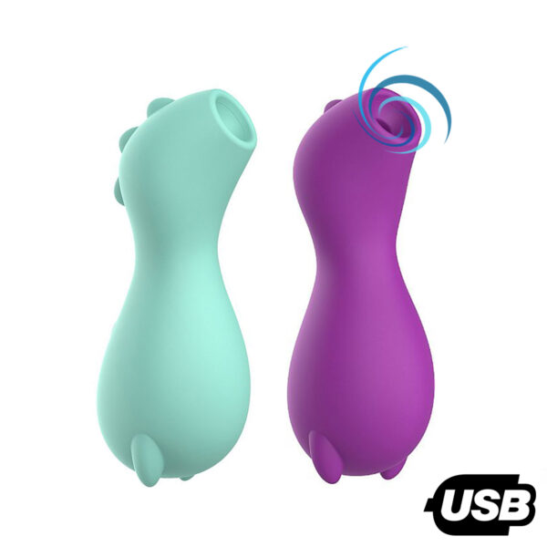 Vibrador Dino Sugar Clitóris Recarregável USB Cor:Roxo