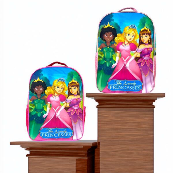 Kit Estojo, Lancheira e Mochila Infantil Princesa Pink - Imagem 2