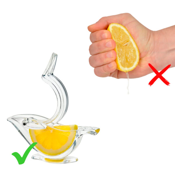 Espremedor Limão Manual AcrílicoLaranja Gourmet Transparente - Imagem 2