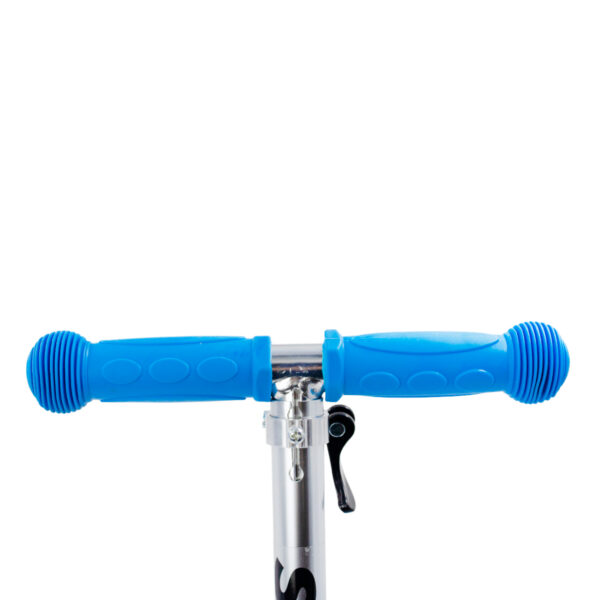 Patinete Regulável Infantil 3 Rodinhas Com Led Até 40kg Azul - Imagem 7