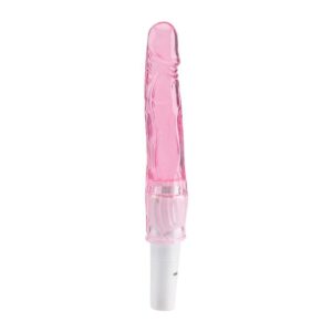 Vibrador Ponto G Estimulador Macio Jelly Silencioso Cor:Rosa