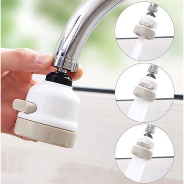 Adaptador Torneira Giratoria 360 3 Jatos D'agua Arejador - Imagem 2