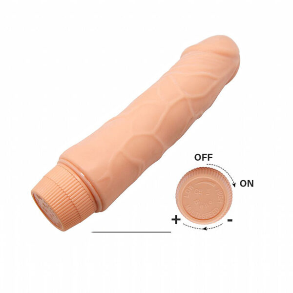 Vibrador Dildo Pênis Realístico Consolo C/ Vértebra 19cm - Imagem 2