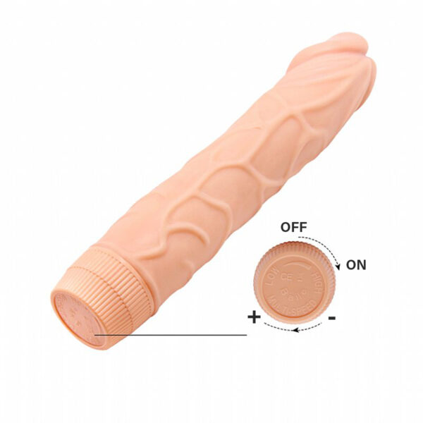Vibrador Dildo Pênis Realístico Consolo C/ Vértebra 22cm - Imagem 2