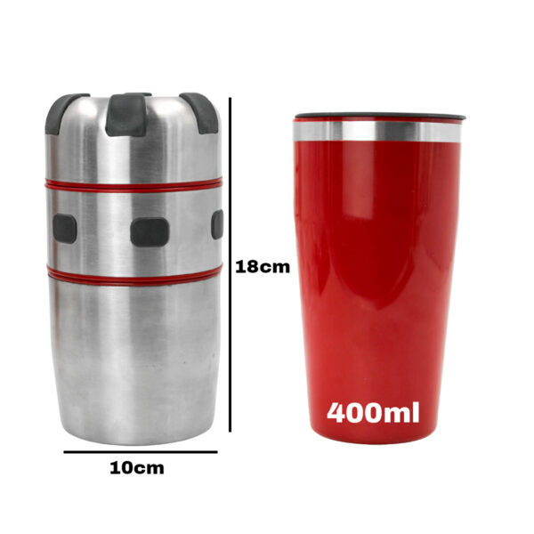 Espremedor Amassador Cortador de Frutas Verduras Aço Inox - Imagem 3