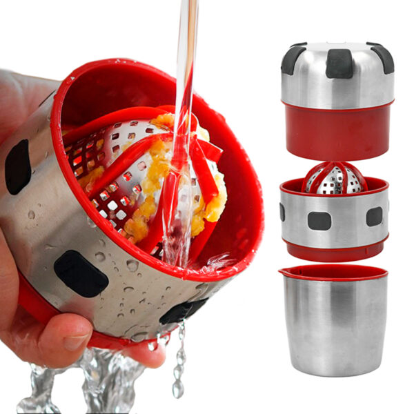 Espremedor Amassador Cortador de Frutas Verduras Aço Inox - Imagem 4