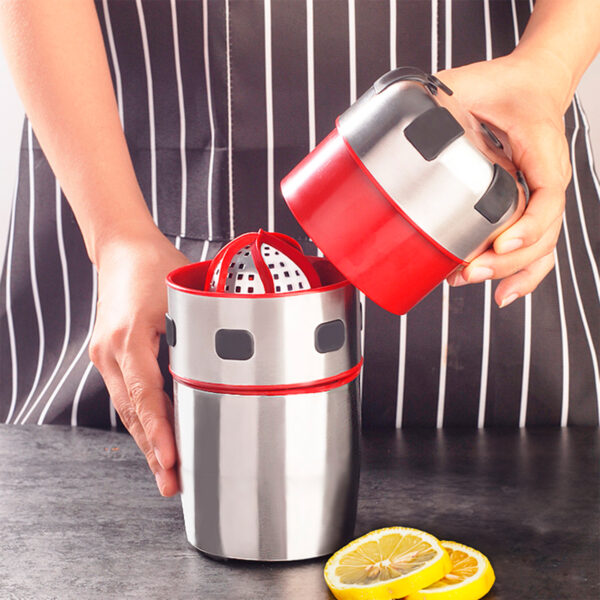 Espremedor Amassador Cortador de Frutas Verduras Aço Inox - Imagem 5