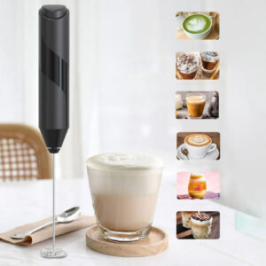 Misturador De Bebidas Eletrico Mini Inox  A Pilha