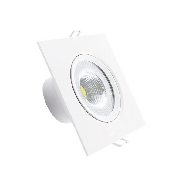 Luminária Spot Luz LED Quadrada Luz Fria Iluminação 3W - Imagem 3