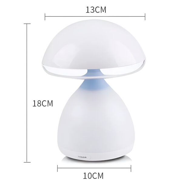 Luminária Abajur LED Recarregável Cogumelo 7 Cores - Imagem 3