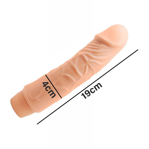 Vibrador Dildo Pênis Realístico Consolo C/ Vértebra 19cm - Imagem 3