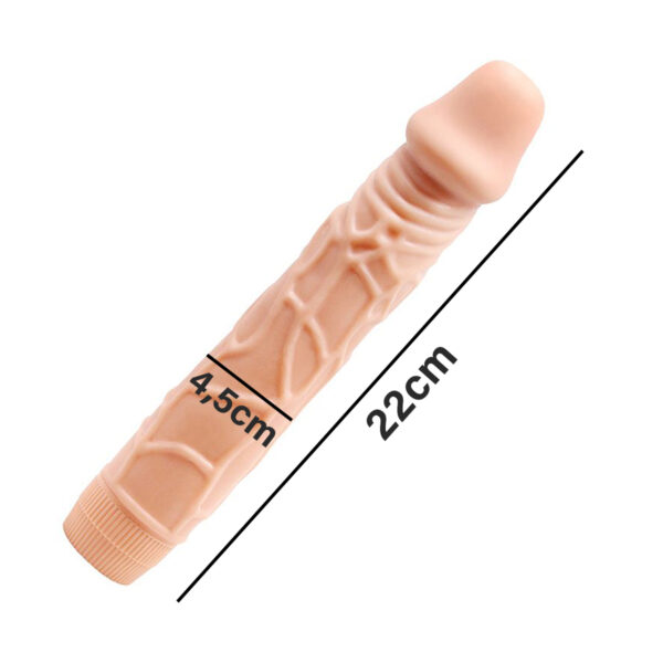 Vibrador Dildo Pênis Realístico Consolo C/ Vértebra 22cm - Imagem 3