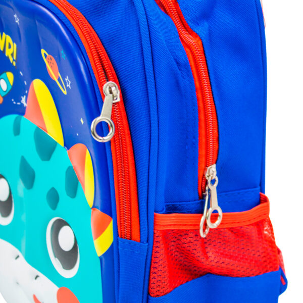 Mochila Escolar Infantil Bichinhos Modelo Dinossauro Azul - Imagem 8