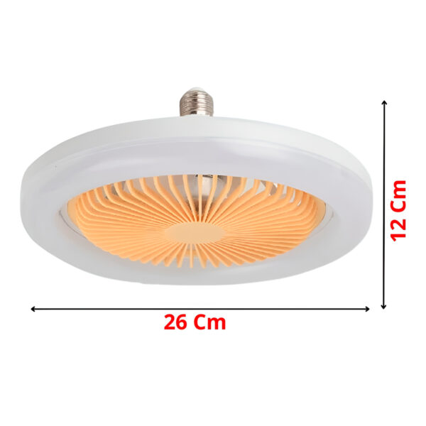 Luminária Ventilador de Teto Luz LED Quarto Sala Iluminação - Imagem 4
