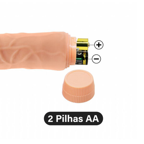 Vibrador Dildo Pênis Realístico Consolo C/ Vértebra 19cm - Imagem 4