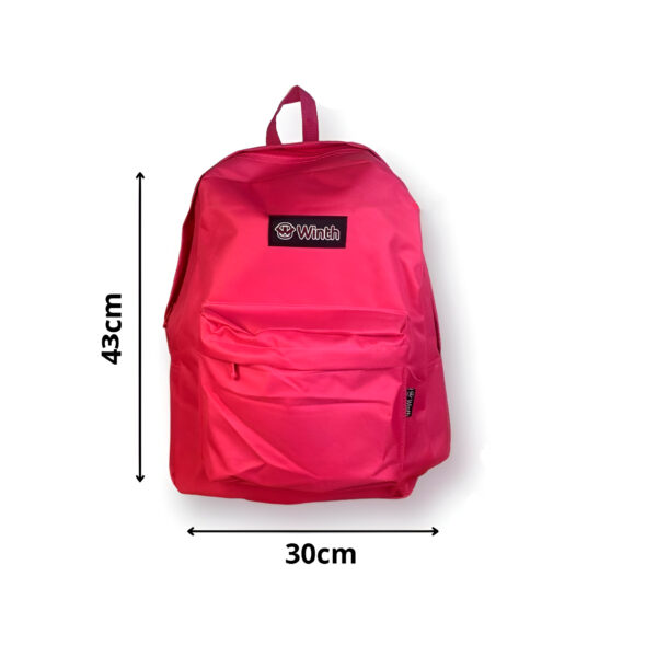 Mochila de Costas Escolar Juvenil Cores Cor:Vermelha - Imagem 5