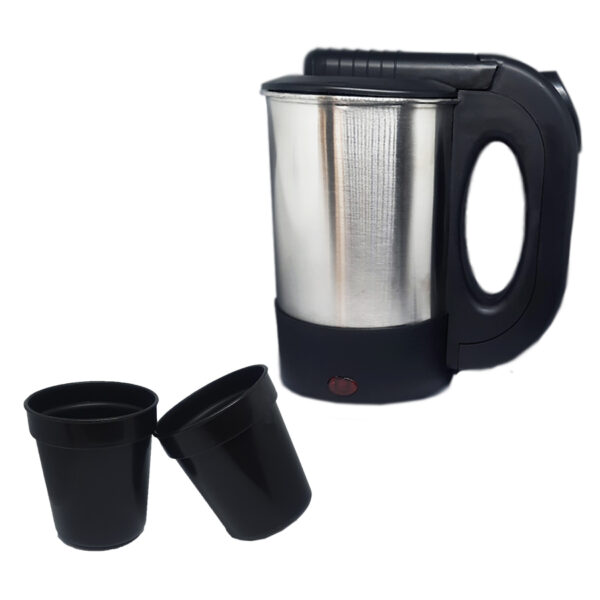 Chaleira Eletrica Portatil 12v Carro Cha Cafe Inox 500 ml - Imagem 5