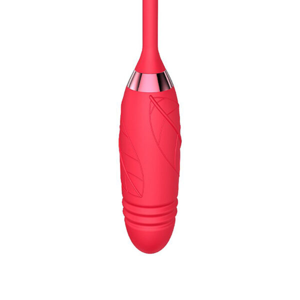 Vibrador PontoG Clitóris Vai e Vem Formato Rosa USB Vermelho - Imagem 5
