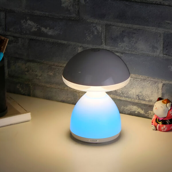 Luminária Abajur LED Recarregável Cogumelo 7 Cores - Imagem 6
