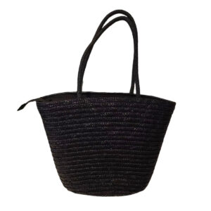 Bolsa Grande Artesanal Ombro  Grande Cor:Preto