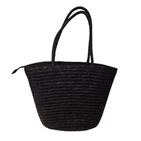 Bolsa Grande Artesanal Ombro  Grande Cor:Preto