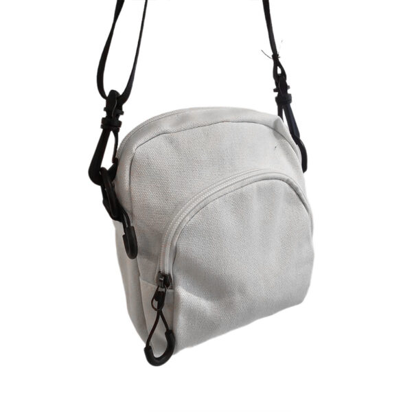 Shoulder Bag Bolsa Transversal Pano Lisa Pochete  Cor:Preto - Imagem 6
