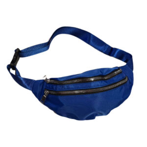 Pochete Bolsa Academia Cintura 2 Compartimentos Cor: Azul
