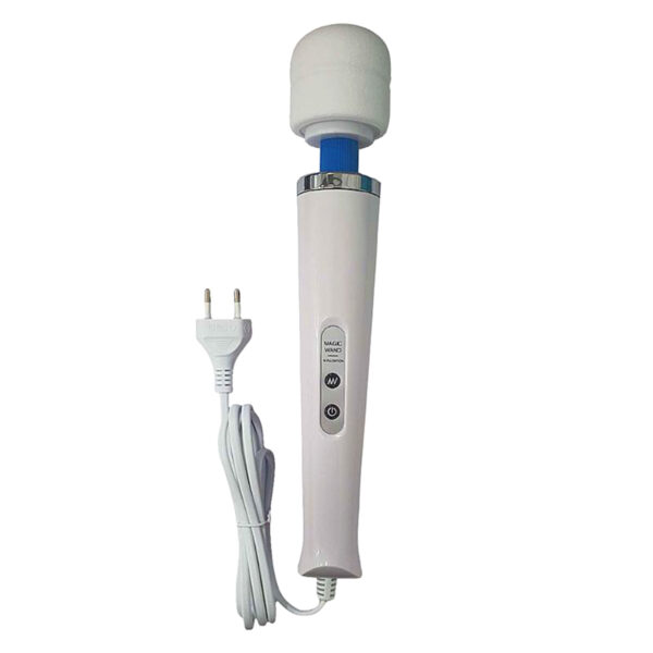 Vibrador SilenciosoVarinhaMágica Silicone Texturizado Branco