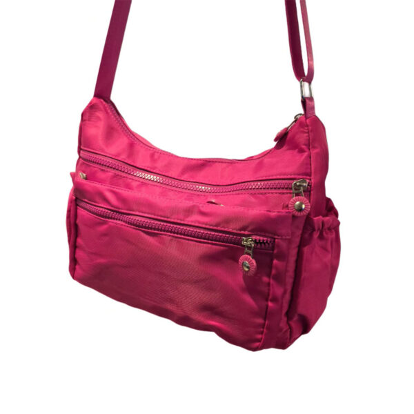 Bolsa Lateral Transversal Lisa Casual Cor:Rosa Pink