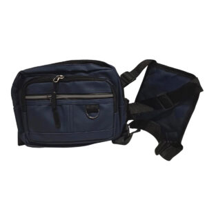 Pochete Mochila Frontal Peito Tática Cor: Azul Escuro