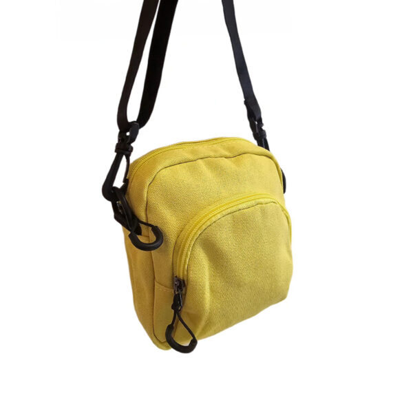 Shoulder Bag Bolsa Transversal Pano Lisa Pochete  Cor:Preto - Imagem 9