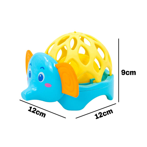 Brinquedos Bebes Chocalho Baby Macio Animais:Elefante - Imagem 3