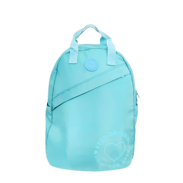 Mochila Escolar Juvenil de Costas Coloridas Passeio Rosa - Imagem 6