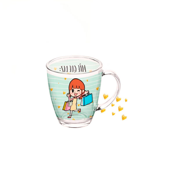 Caneca de Vidro Estampa Dia das Mães Presente Personalizado - Imagem 3