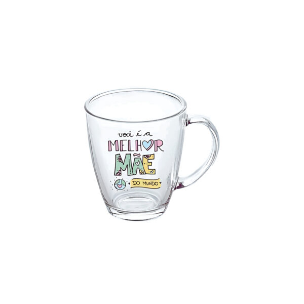 Caneca de Vidro Estampa Dia das Mães Presente Personalizado - Imagem 4