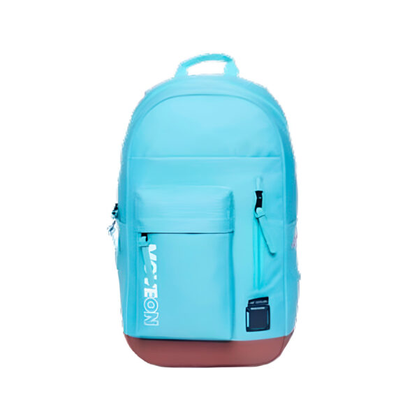 Mochila Unissex Juvenil Cores Escolar Viagem Cor:Azul Claro - Imagem 9