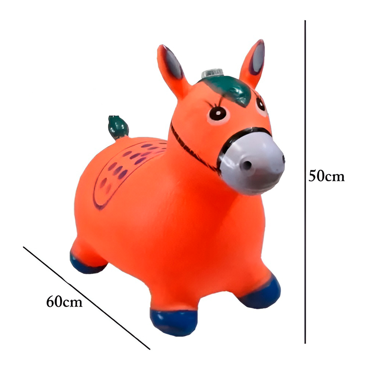 Brinquedo Cavalinho Upa Upa Diversão Criança Presente Cor:Marrom - Imagem 4
