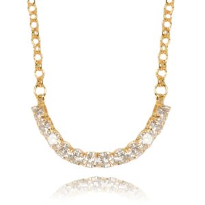 Pulseira Elos Redondos Com Faixa De Zircônia